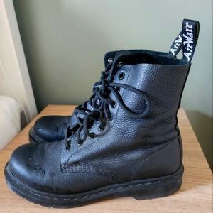 Dr martens pebbled leather boots